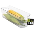 thumbnail image 2 of Smart Design Stackable Clear Refrigerator Storage Bin with Handle - 8 Pack - 6 x 16 inch, 2 of 8