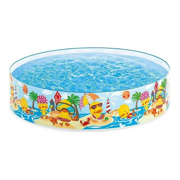 Piscina Circular Armable Patitos 122 X 25 Cm Hogar Intex Color Multicolor Intex 58477NP