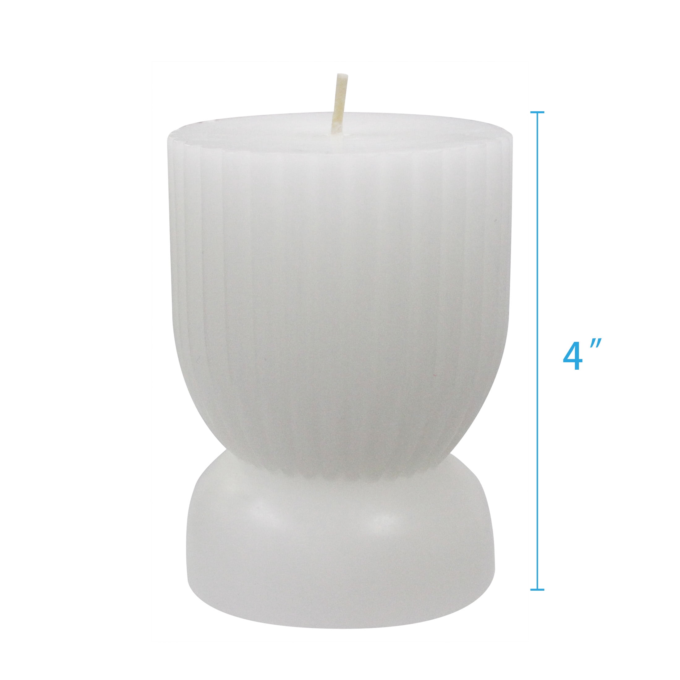 (2 pack) Better Homes & Gardens Unscented Pillar Candles, 3-Pack, 3x5 Inches, 3x4 Inches, White