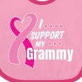 thumbnail image 4 of Inktastic Breast Cancer Awareness I Support My Grammy with Pink Ribbon Boys or Girls Baby Bib, 4 of 4