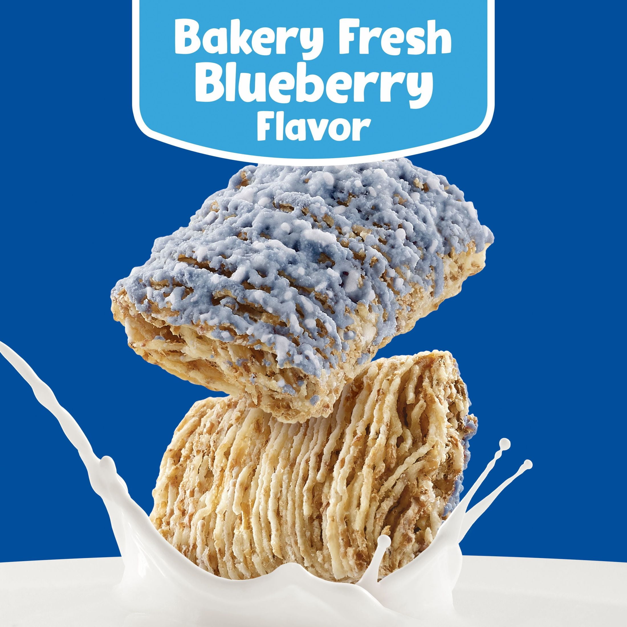 Kellogg's Frosted Mini-Wheats Breakfast Cereal, Kids Cereal, Family Breakfast, Family Size, Blueberry Muffin, 20oz (Pack 4)