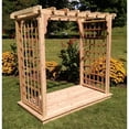 thumbnail image 2 of A &amp; L Furniture Lexington 7 ft. High Wood Arbor with Deck, 2 of 2