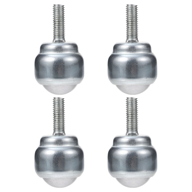 CATIEBYE 4Ud Unidades De Bola De Transferencia Con Rodamiento Para Superficies Lisas Color Plata Industrial