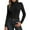 Black, variant on Women's Turtleneck Long Sleeve Knit Shirts Solid Basic Slim Fit Tight Tops Lightweight Stretch Ribbed Pullover Sweater