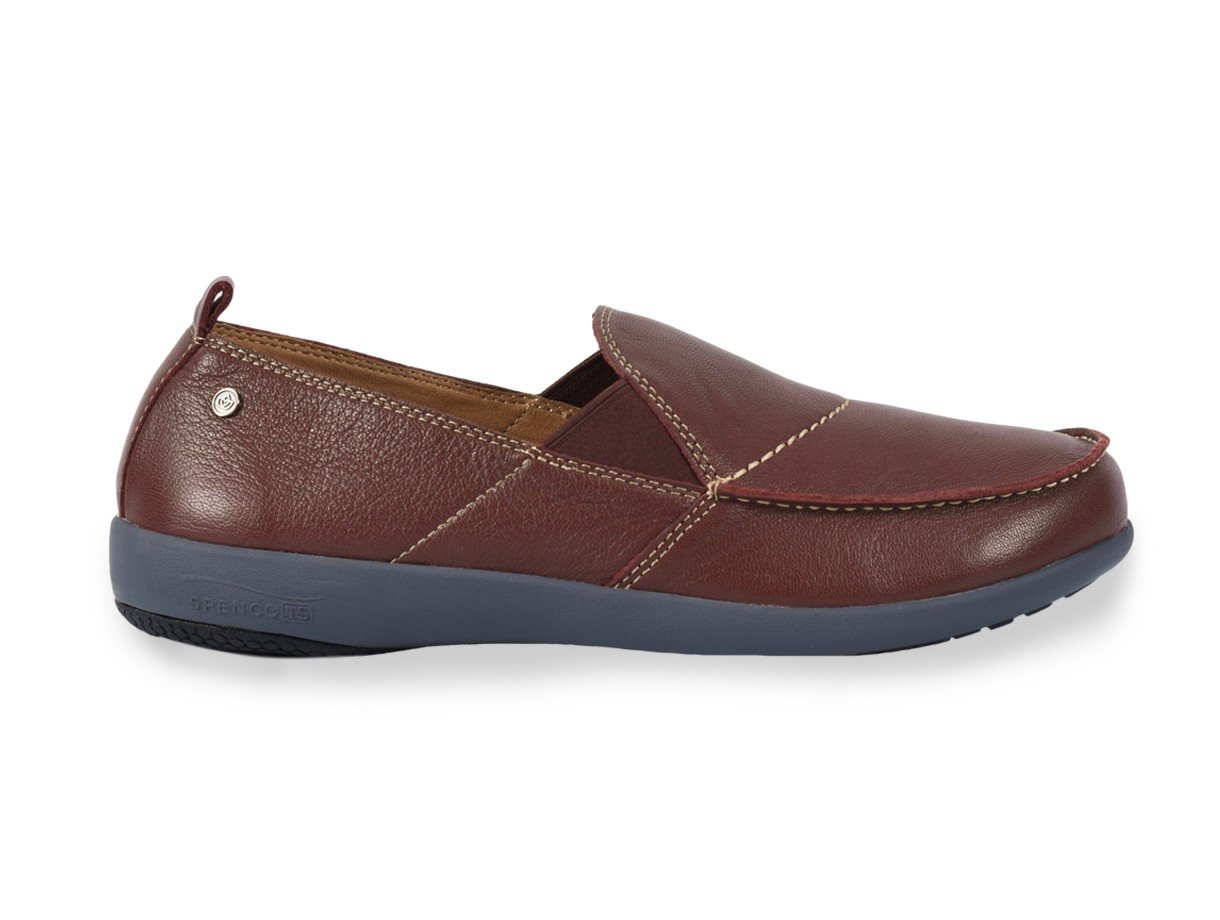 Spenco Mens Siesta Slip-On Leather Brown Shoes (NWT) Spenco Siesta Men main image 4