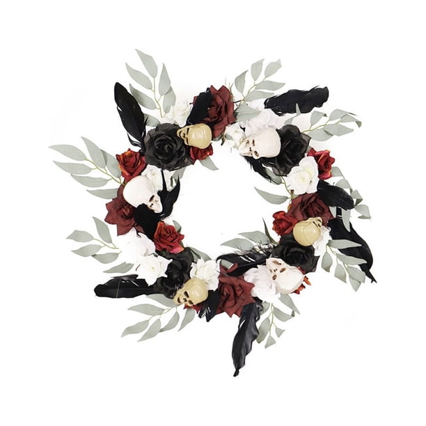 Advancent Flor Calavera Colgante Decorativo Cabeza de esqueleto Favores de fiesta Guirnaldas Colgante de Halloween Disposición del festival Kits de decoración para fiestas