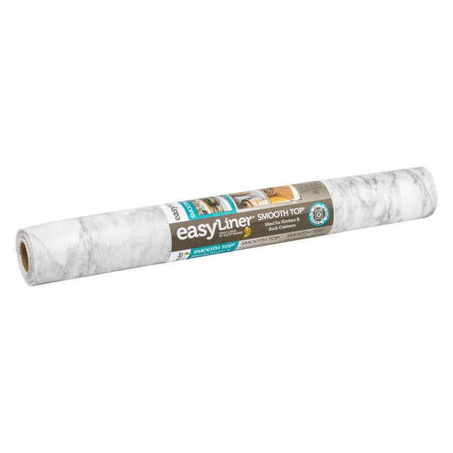 Smooth Top EasyLiner Brand Shelf Liner, Gray Marble, 20 in. x 6 ft.