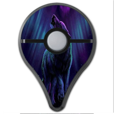 Skins Decals For Pokemon Go Plus (2-Pack) Cover / Wolf In Glowing Purple