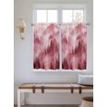 thumbnail image 2 of Pink Mountain Bathroom Window Curtain, Misty Forest Nature Woodland Pine Tree Landscape Light Filtering Coffee Kitchen Curtains, Bedroom Living Room Curtains 2 Panel 84"x45", 2 of 6