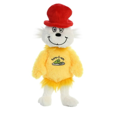 Aurora - Medium Multicolor Dr. Seuss - 12" Sam I Am - Whimsical Stuffed Animal