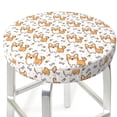 thumbnail image 6 of Goofa Corgi with Hearts Printed Stool Covers Round, Waterproof Round Bar Stool Covers Anti-Slip Round Bar Stool Seat Cover with Elastic Bands Durable -12 inch, 6 of 7