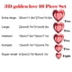 thumbnail image 3 of Fiudx Adornos de Corazón para San Valentín, Románticas Decoraciones Colgantes de Papel, Elegantes Diseños En Rojo y Dorado, Perfectos para Decorar El Hogar o Fiestas, Juego de 16 Piezas, Fáciles de U, 3 of 3