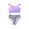 thumbnail image 3 of Shadoumai Girls Tankini Swimsuits with Shorts 10-12 Cute Ruffle Bikini Sets for Girls Tie-Straps Tankini with Shorts Two Piece Ruffle Bathing Suit Tropical Printed Swimwear Set Girl, 3 of 5