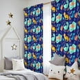 thumbnail image 5 of Blackout Kids Curtains,DarkBlue Cartoon Dinosaurs Pattern Childrens Insulated Curtains Set Of 2,Bedroom Essentials,Toddler Room Decor 52"x84", 5 of 5