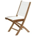 thumbnail image 5 of Teak Wood Miami Folding Outdoor Patio Side Chair, A-Grade Teak Wood and Batyline (set of 2), 5 of 5