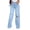 Light Blue, variant on Staron Women's Casual Jeans Wide Leg High Waisted Loose Fit Solid Color Trousers with Pockets, Dark Blue XXL
