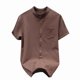 thumbnail image 2 of pstuiky camisetas para hombre, Camisa casual de manga corta para hombre, estilo bolos vintage, estilo playero cubano, con botones, para verano camisas casuales para hombre xxxxl, 2 of 4