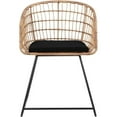 thumbnail image 2 of Allora 18'' Traditional Wicker / Rattan Lounge Chair in Brown, 2 of 8