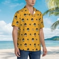 thumbnail image 3 of Pofeuu Cute Dog Print Hawaiian Shirt for Men Sleeves Casual Button Down Summer Beach Dress Shirts T-Shirts,XX-Large, 3 of 7