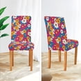 thumbnail image 3 of Yayeee 4 Pack Dining Chair Covers Stretch Parson Chairs Slipcovers Seat Protector, Red Whimsical Floral, 3 of 6