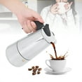 thumbnail image 2 of Cuisinière électrique cafetière 450 ml en acier inoxydable cuisinière électrique cafetière cafetière ensemble de chauffage prise EU 220-240 V, 2 of 12