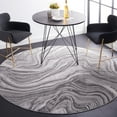 thumbnail image 2 of SAFAVIEH Meadow Joey Wavy Marble Area Rug, Grey, 6'7" x 6'7" Round, 2 of 8