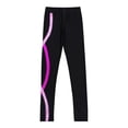 thumbnail image 6 of TiaoBug Kids Girls Mock Neck Long Sleeve Gymnastics Crop Top with Leggings Sport Yoga Dance Activewear Hot Pink 6, 6 of 7