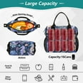 thumbnail image 4 of Seahorse with Jellyfish Cooler Bag Lunch Bag Soft Cooler Cooling Tote Insulated Lunch Box for Adult Men Women, 4 of 6
