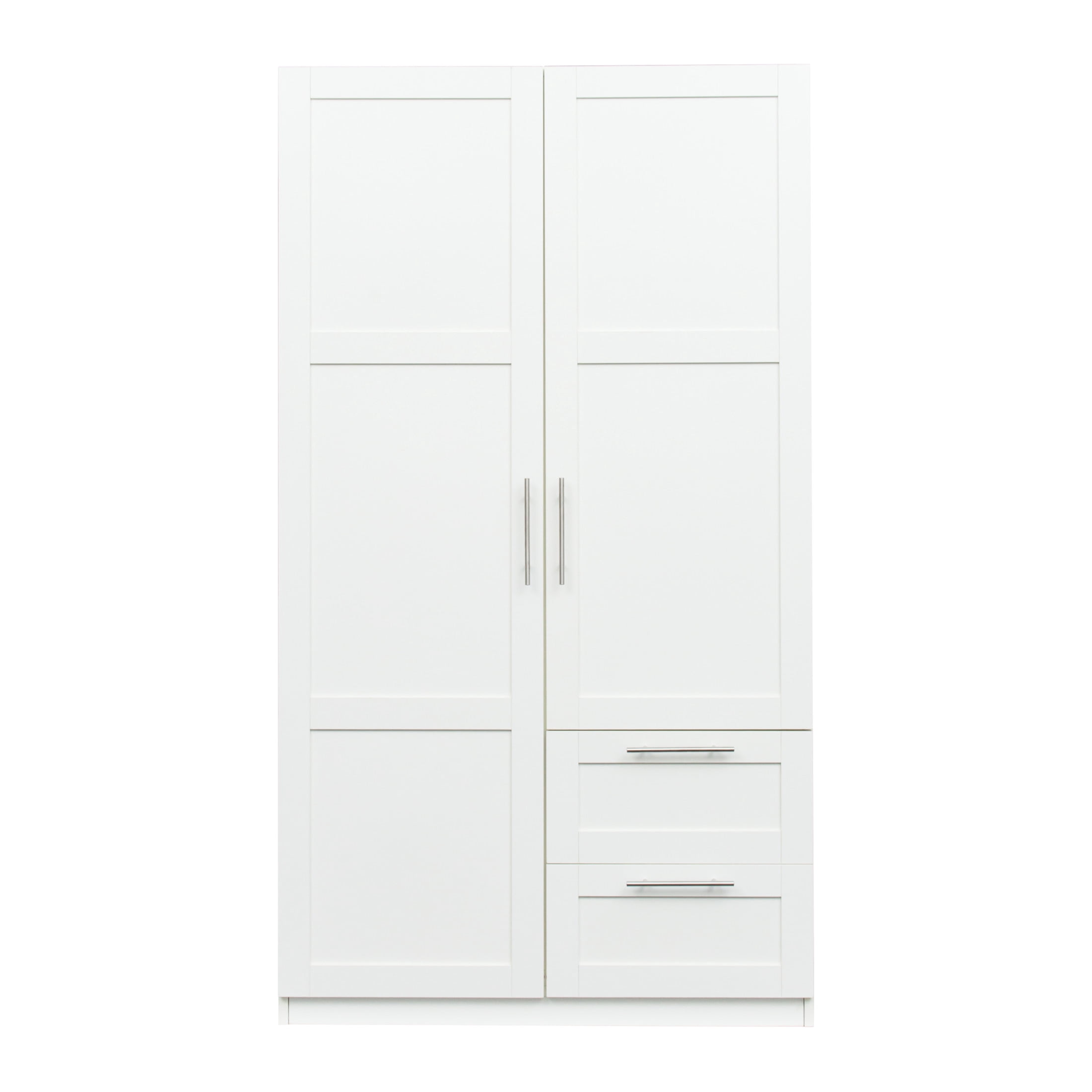Noble House Eira 70.9" High Wardrobe and Kitchen Cabinet, Storage Zones, Space-Saving Design, White