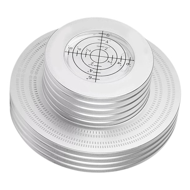 Estabilizador de peso para discos de vinilo, duradero, de aluminio, accesorio para tocadiscos Plata