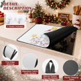 Rustic White Ribbon Christmas Winter Stove Top Cover, Rustic White Snowman Gold Star ...