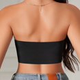 thumbnail image 3 of Women Front Buckle Strapless Bra Wireless Non Padded Bandeau Bra, 3 of 6
