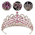 thumbnail image 4 of MasteelfCA Wedding Bride Crown Bridal Rhinestone Crown Birthday Party Tiara Wedding Hair Accessory, 4 of 7