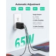 thumbnail image 3 of VUOHOEG 65W GaN PD 3.0 USB C Type C Foldable Fast Adapter with 3-Port USB Wall Charger, 3 of 7