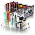 thumbnail image 1 of StorageBud Lot de 2 Bacs Organisateurs de Rangement en Plastique Transparent avec Poignées, 1 of 6