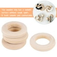 thumbnail image 3 of 150 Pcs 25 Mm/1 Inch Wooden Craft Ring Unfinished Wooden Rings Circle Wood Pendant for DIY Projects, 3 of 9