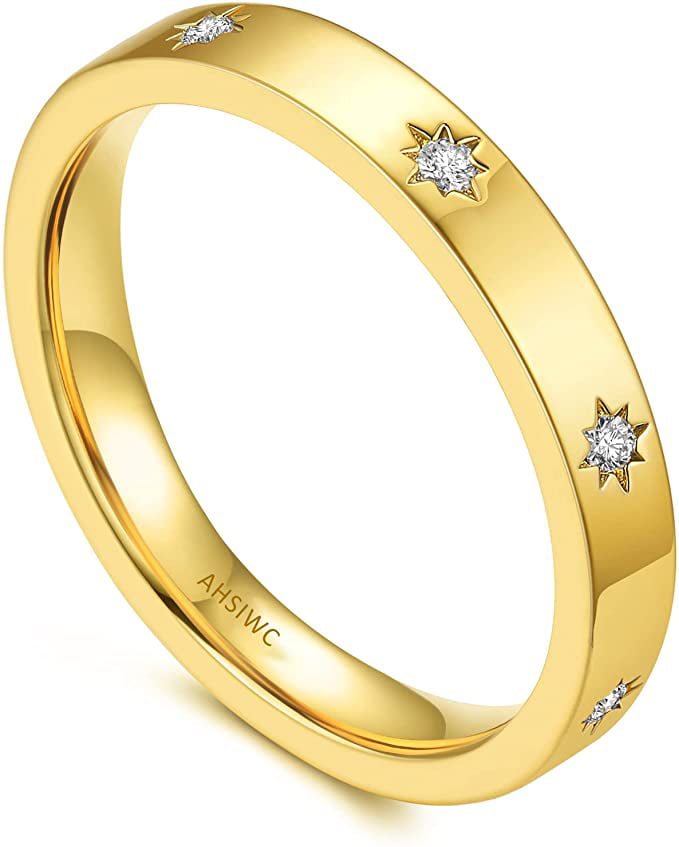 Gold plated Minimal flat ring