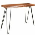 thumbnail image 1 of Rustic Modern Solid Wood & Iron Console/Desk in Natural, 1 of 7