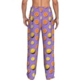 thumbnail image 3 of Xecao Yellow Lemon And Orange Men's Straight Lounge Pajama Pants: The Ultimate in Comfortable Sleepwear, 3 of 9