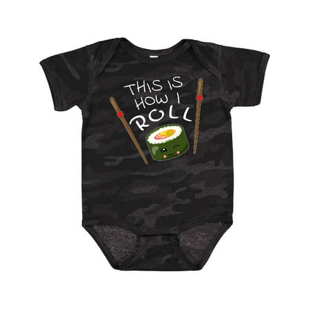 

Inktastic This is How I Roll- Cute Sushi Gift Baby Boy or Baby Girl Bodysuit