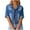 Womens Clothing Dark Blue, variant on Womens Denim Jacket, Short Sleeve Shirts for Women Summer Casual Vintage Blue Lapel Button Down Blouse Coats with Pockets S-3XL