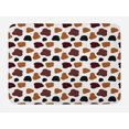 thumbnail image 1 of Cow Print Bath Mat, Cow Skin Animal Abstract Spots Milk Dalmatian Barnyard Camouflage Dots, Non-Slip Plush Mat Bathroom Kitchen Laundry Room Decor, 29.5 X 17.5 Inches, White Brown Black, Ambesonne, 1 of 2