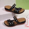 thumbnail image 4 of Sandals for Women Baeitkot Women's Spring Summer Fashionable Casual Versatile Solid Color Open Toe Trendy One-Strap Slippers Wedge Heels Shoes, 4 of 9