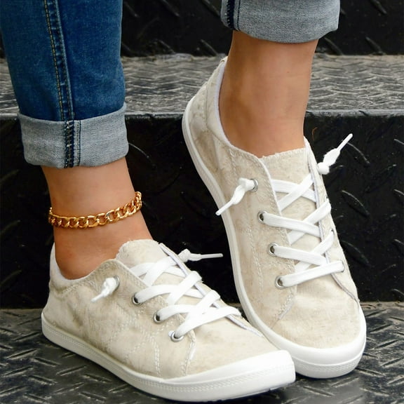 ZTTD Women Shoes Fashion Floral Casual Shoes Flat Soled Soft Soled Comfortable Casual Shoes