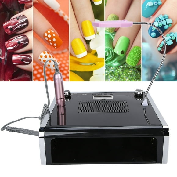 Colector De Polvo De Uñas, Lámpara De Curado Y Taladro De Uñas LED, Luz De Uñas 4 En 1 De 108 W Para Manicura Y Pulido, Inducción Infrarroja, Potencia De