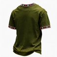 thumbnail image 4 of Never Forget 911 Patriotic Tee for Men with 25th Anniversary Print and Cotton Fabric Featuring 9/11 Memorial Shirts for Remembrance Ceremonies Church Services Community Events Army Green L, 4 of 4