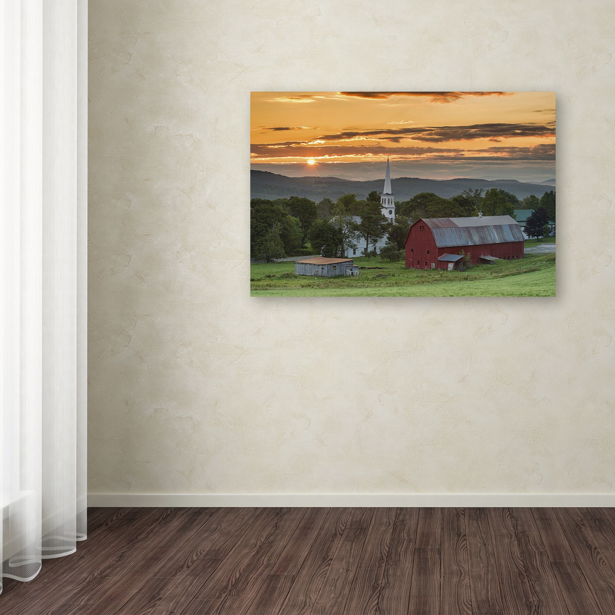 Trademark Fine Art "A Farm and A Prayer" Canvas Art by Michael Blanchette Photography