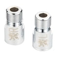 thumbnail image 4 of Extensores de pedales de bicicleta, adaptadores de pedal de eje extensible de 20 mm/0,79 pulgadas, ajustes de brazo de manivela plata Cola Pedal de bicicleta extendido, 4 of 8