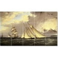 thumbnail image 1 of Ceramic Tile Mural-James Buttersworth Ships Tile Mural Interior Renovate Ideas. 30" w x 18" h using (15) 6 x 6 ceramic tiles, 1 of 3
