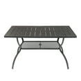 thumbnail image 2 of Winado Patio Dining Table for 6 Person, 59 in Iron Rectangular Table, 2 of 10